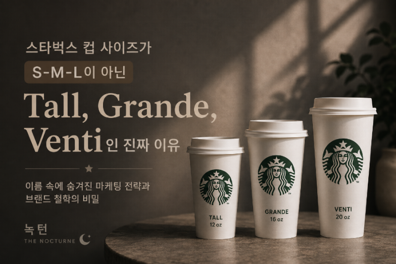 스타벅스 컵 사이즈가 S-M-L이 아닌 Tall, Grande, Venti인 진짜 이유