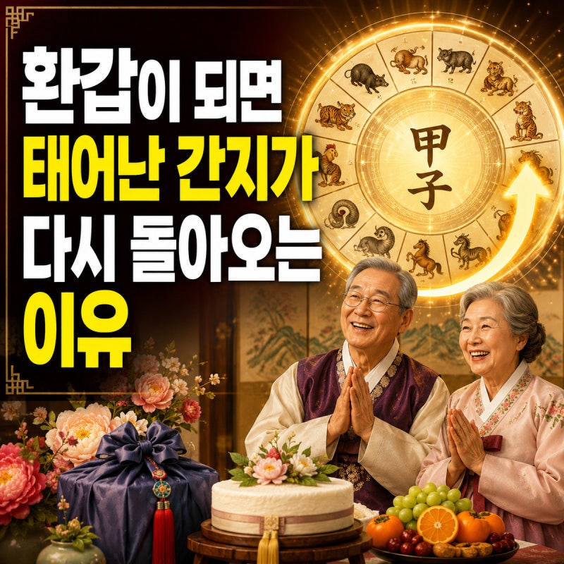 환갑이 되면 태어난 간지가 다시 돌아오는 이유
