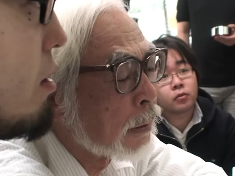 미야자키 하야오 다큐 끝나지 않은 이야기, 애벌레 보로 탄생 비화