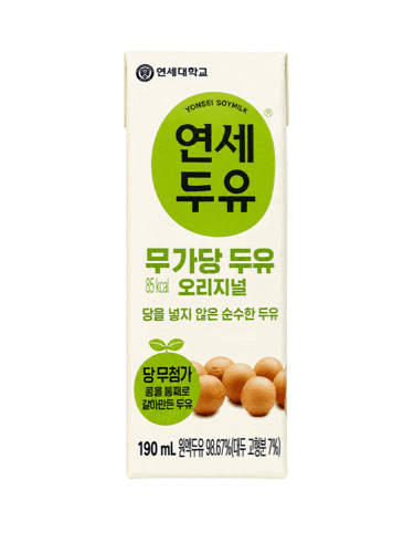 연세두유 무가당 두유 오리지널 검은콩, 달지 않아 더 담백한 190ml 두유