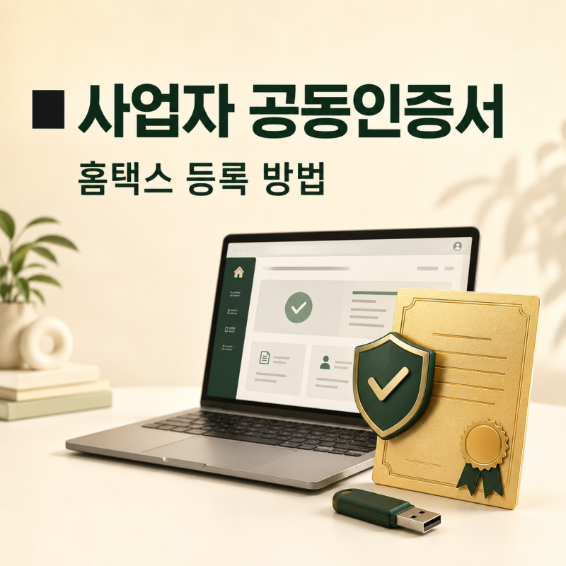 사업자 공동인증서 홈택스 등록 방법｜처음 로그인할 때 꼭 확인하세요