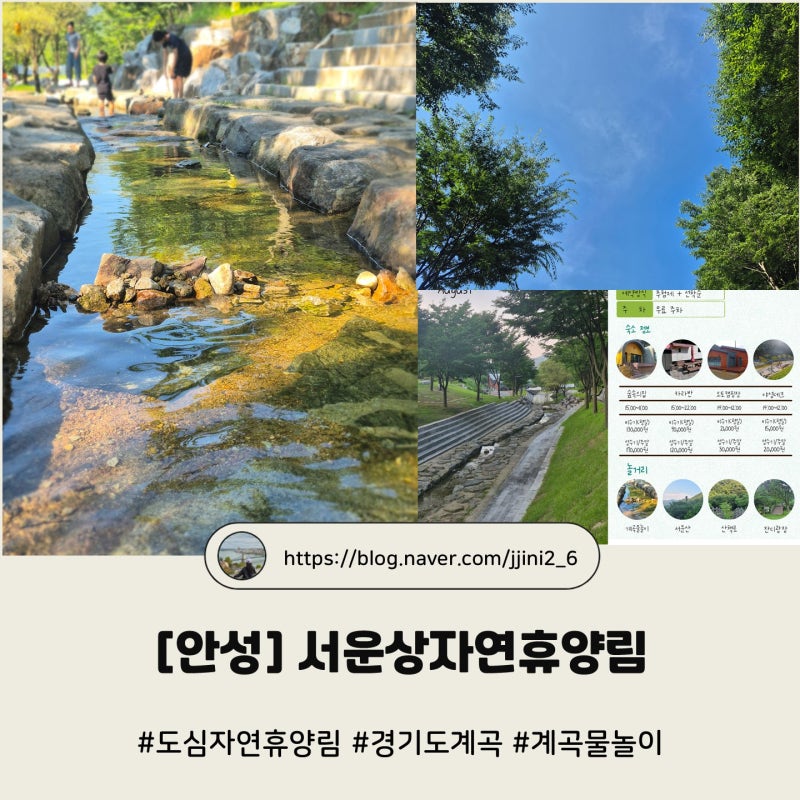 [안성] 도심에서 즐기는 야영장 & 계곡 물놀이, 서운산자연휴양림