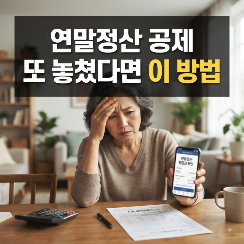연말정산 끝난 뒤 공제 누락을 발견했다면? 시기별 수정 방법 완벽 정리