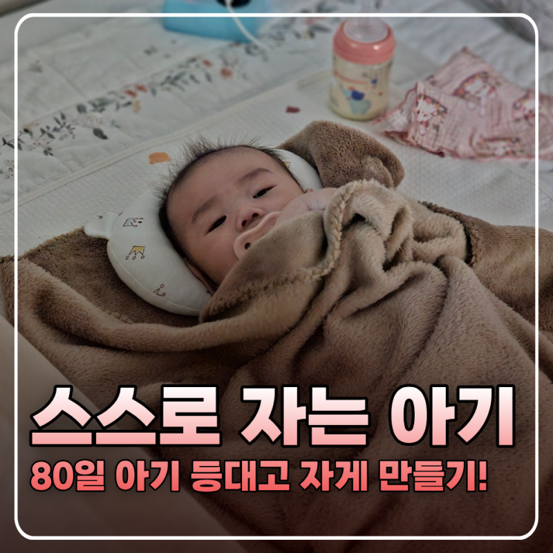 80일 아기 낮잠 거부 극복, 역방쿠로 스스로 잠들게 한 2주 과정