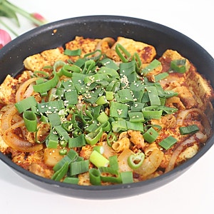 매운 두부조림 만들기 백종원 스타일 두부조림 양념장 레시피 돼지고기듬뿍