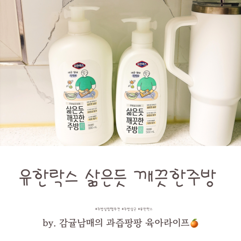 유한락스 삶은듯 깨끗한주방 살균 청소 세제 추천