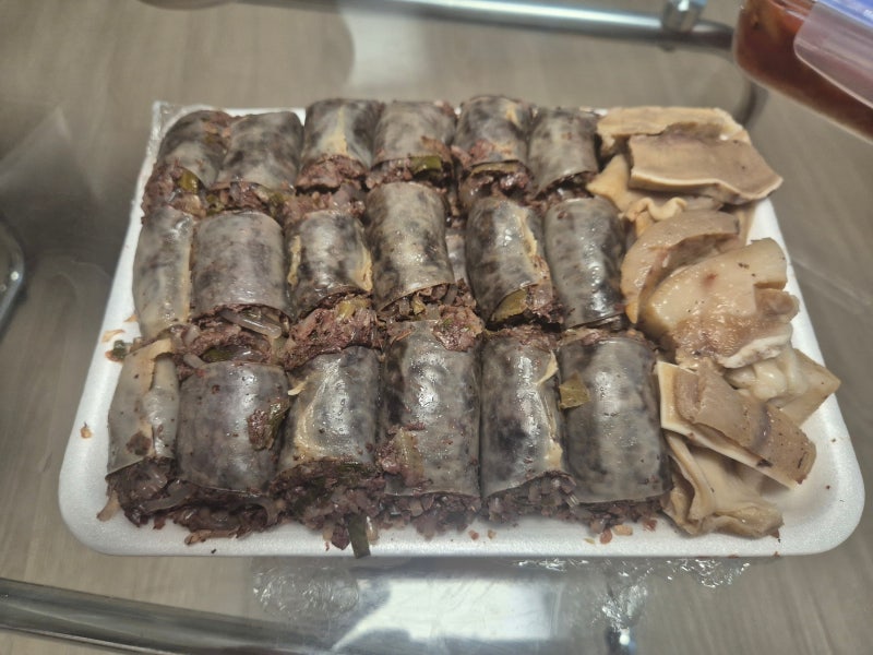 [천안 병천순대거리] 엄마 픽은 무조건 성공! '아우내한방순대' 모듬순대·얼큰내장국밥 포장....