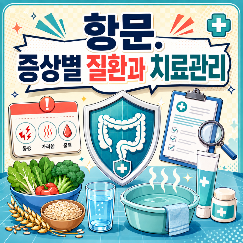 항문 통증·출혈·가려움 원인은? 증상별 질환과 치료법 총정리