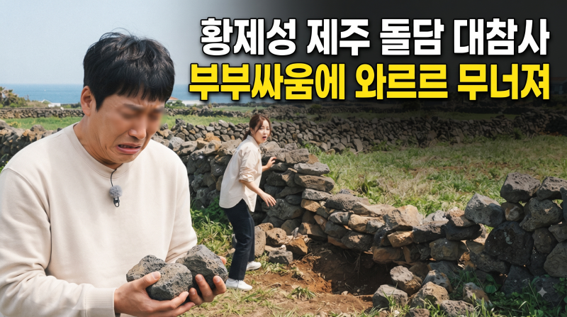 “다신 안 그럴게” 황제성 부부싸움 끝난 줄 알았는데, 돌담 앞에서 또 벌어진 일 소름