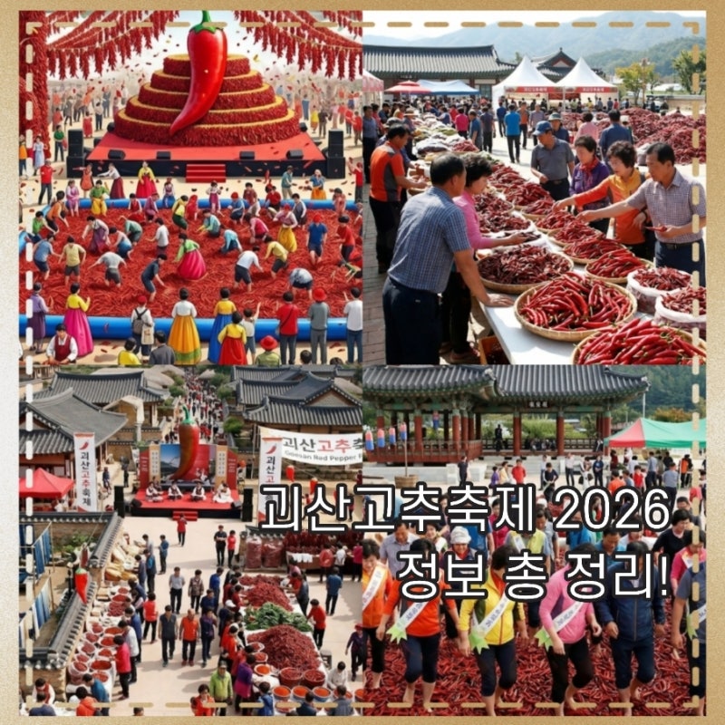 2026 괴산고추축제 기본정보 불꽃놀이 가격 일정표 먹거리 초대가수 라인업