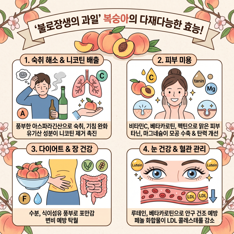 복숭아 A to Z, 효능부터 고르는 법·보관법·상했을 때 대처법까지 총정리