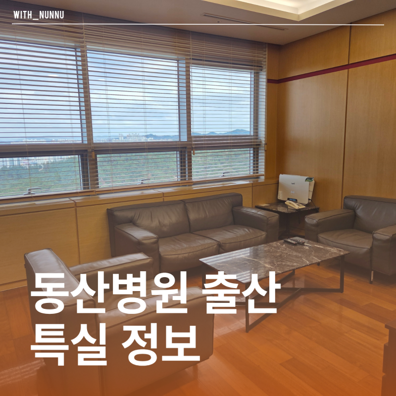 동산병원 출산 특실 후기 (가격, 제공물품, 구조 등)