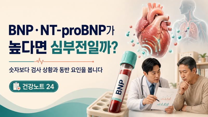 BNP·NT-proBNP가 높다면, 심부전이라는 뜻일까?