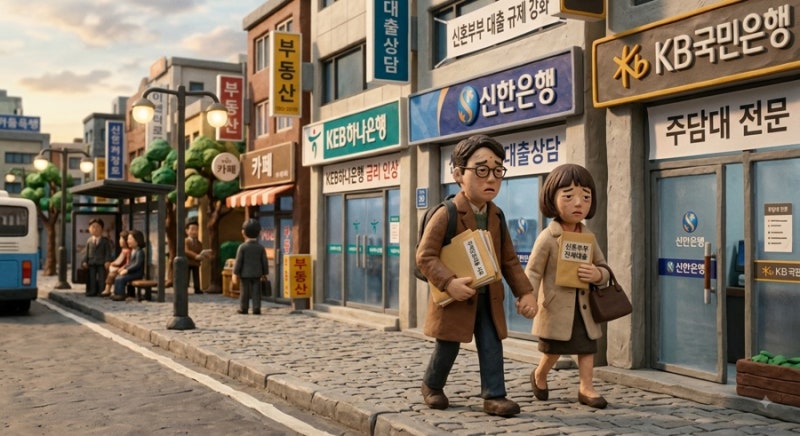 주택담보대출 받기 너무 힘들다, 신길 아파트 주담대 진행 후기(신한, 하나, 우리, SC제일, 카....