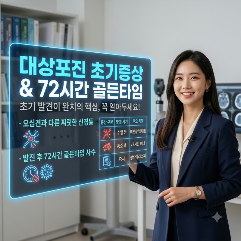 대상포진 예방접종 시기 놓치고 어깨 통증 터졌을 때 방치하면 영구 신경통 남는 이유와 골....