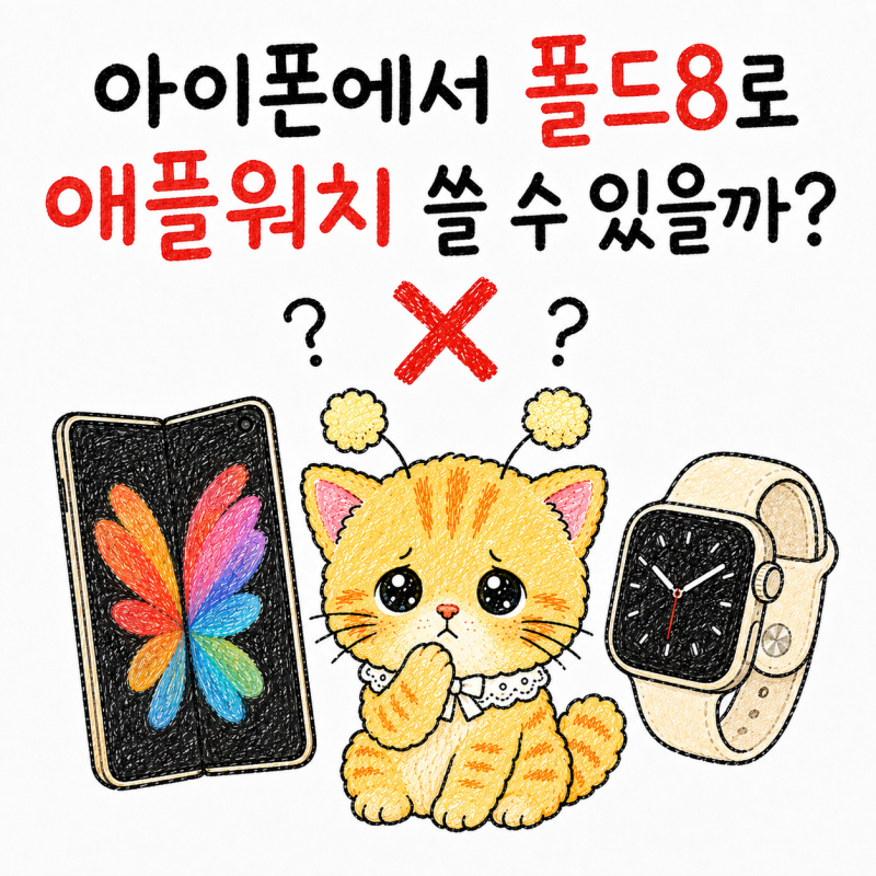아이폰에서 갤럭시 Z 폴드8로 넘어갈 때, 애플워치 계속 쓸 수 있을까? 한계점 짚어드림