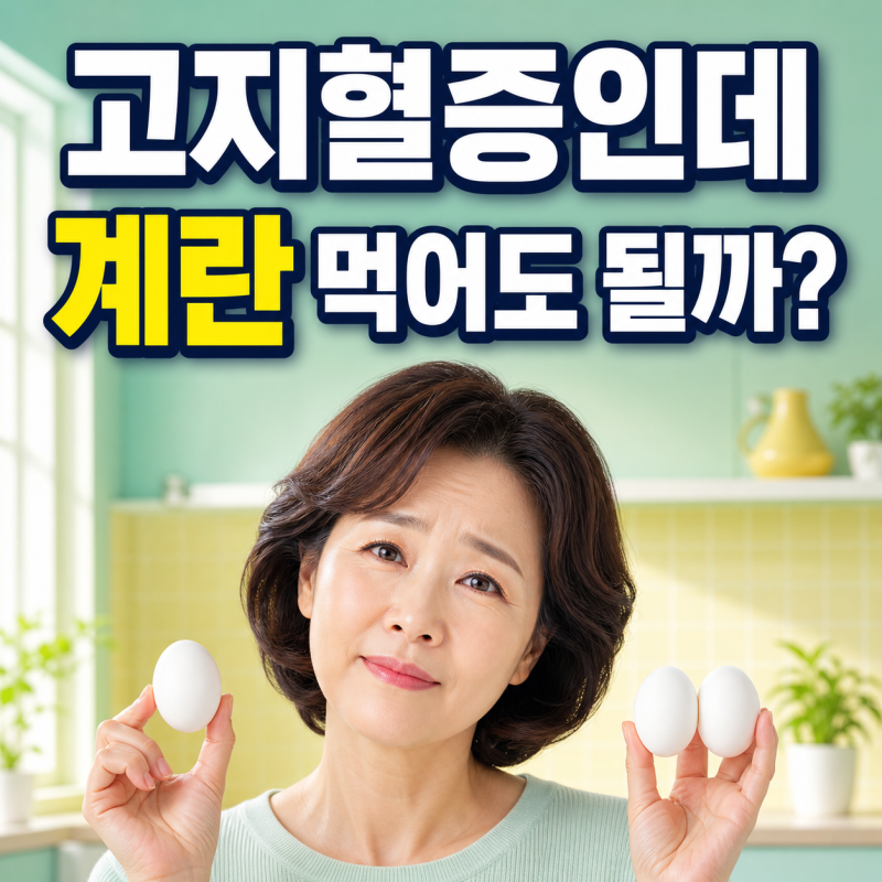고지혈증인데 계란 먹어도 될까?