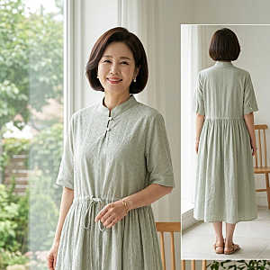차이나카라 셔링원피스