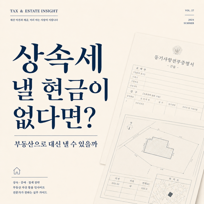 상속세 물납 조건 부동산 절반·납부세액 2천만원 둘 다 넘어야 하나요