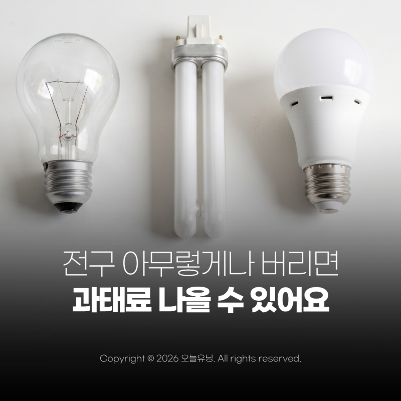 전구 전등 형광등 버리는법 총정리 이것부터 확인하세요