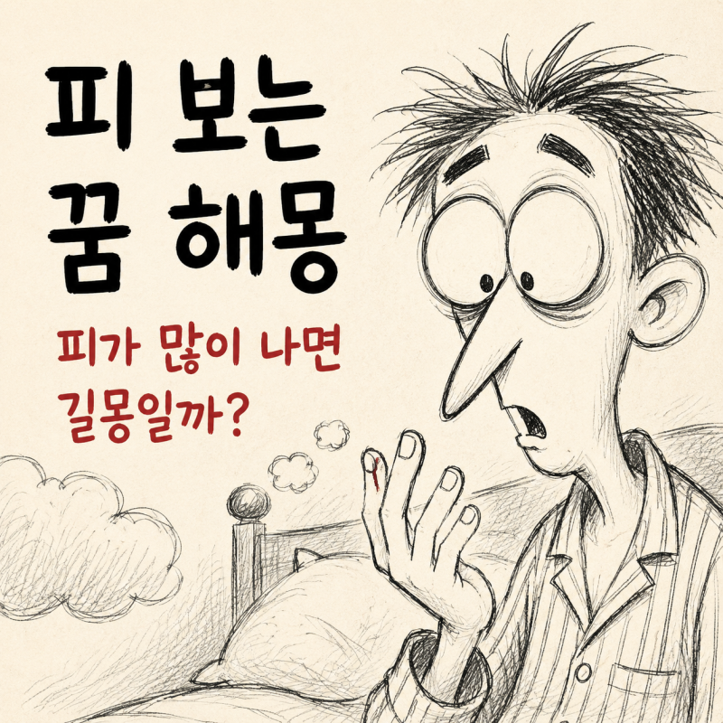 피 보는 꿈 해몽｜피가 많이 나는 꿈은 길몽일까?