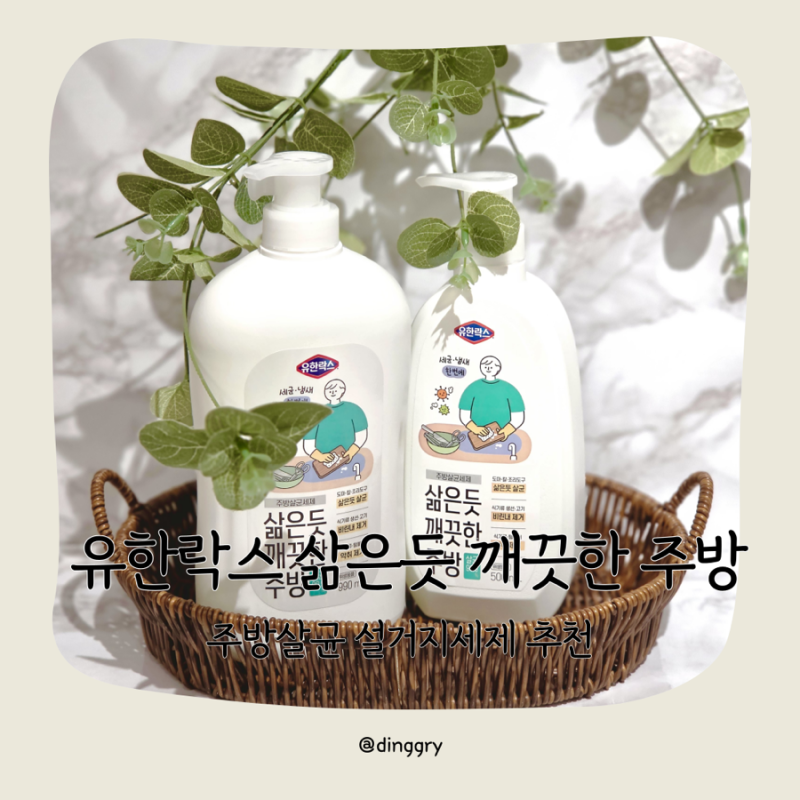 유한락스 삶은듯 깨끗한 주방 ㅣ 주방살균 설거지세제 추천