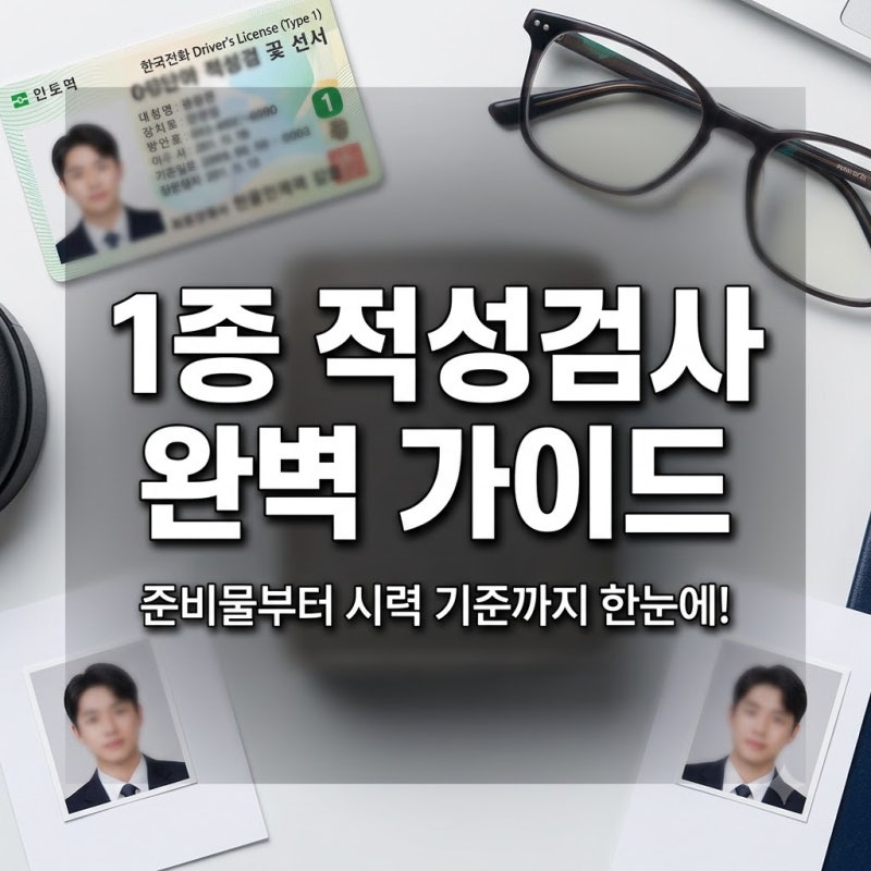 1종 운전면허 적성검사 준비물과 시력 기준, 놓치면 안 되는 꿀팁 정리