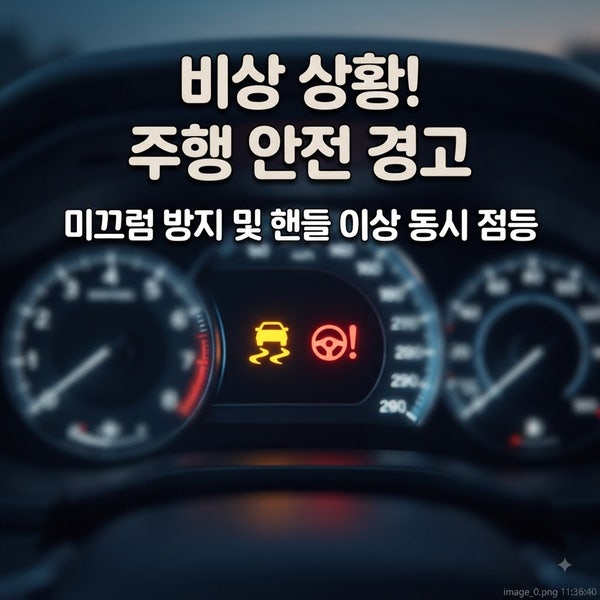 자동차 스티어링 각도 센서 교체 비용 및 경고등 해결법 완벽 정리
