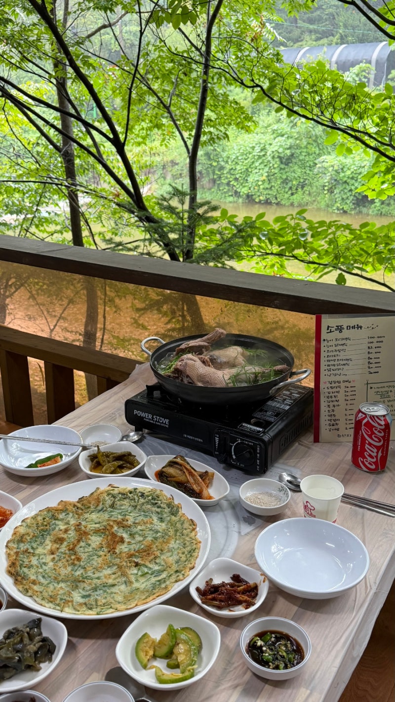 [경기 광주시 퇴촌면] 서울 근교 애견동반 가능한 계곡있는 백숙 맛집 식당 M817소풍 솔직후기