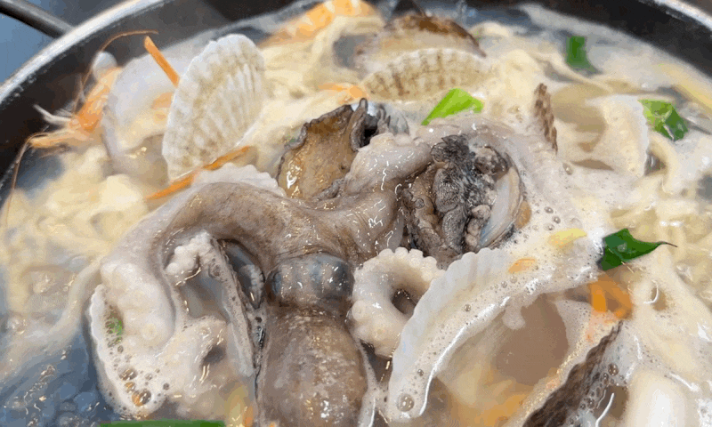 인천 영종도 을왕리 인스파이어 맛집 강지네 해물손칼국수 시원한 해물 바지락 칼국수 후기
