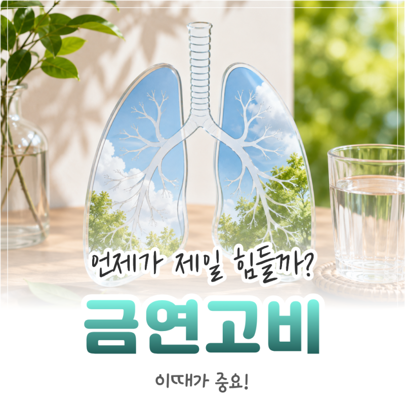 금연 후 신체변화 시간표, 고비는 언제 올까? 버티는 법까지