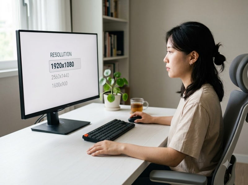 모니터 화면 비율 조정 및 해상도 설정 방법 총정리