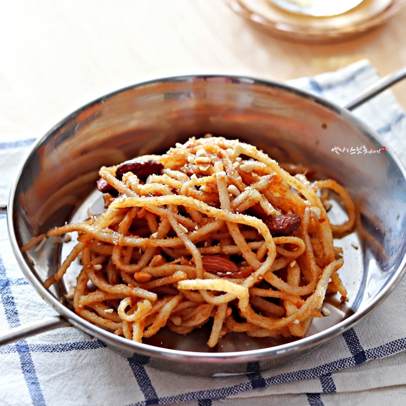 진미채 버터구이 만들기 땅콩버터 넣은 간단한 맥주안주