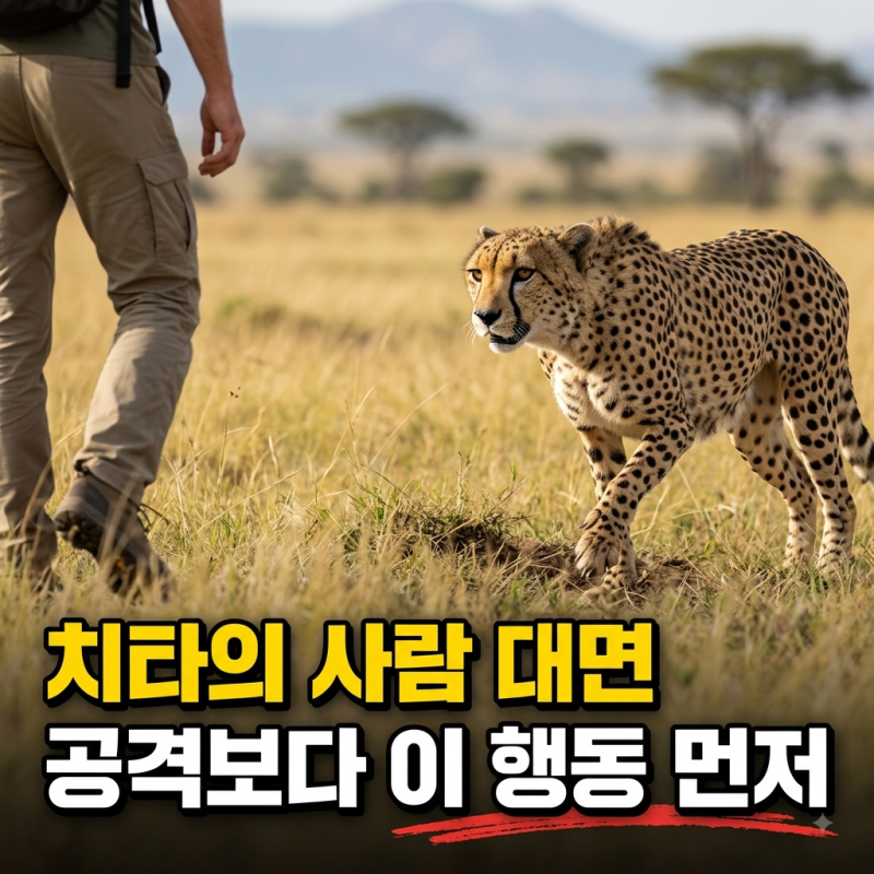 사자, 호랑이와 달리 치타는 사람을 잘 공격하지 않는 이유