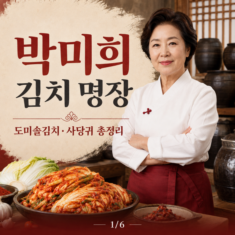 박미희 김치 명장 프로필 나이, 도미솔김치 연매출 500억 사당귀 새 보스