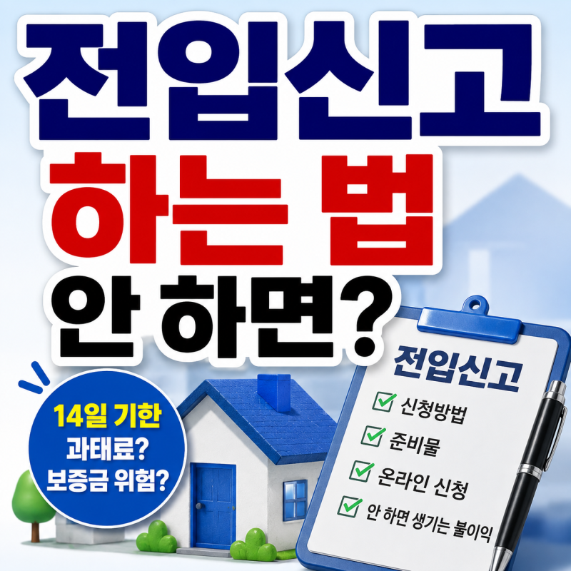 전입신고 안하면 어떻게 될까? 기한·과태료·보증금 위험