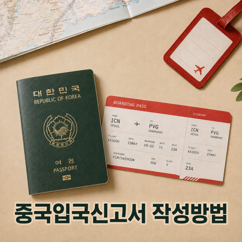 중국입국신고서 온라인 작성방법 준비 정보와 주의 사항