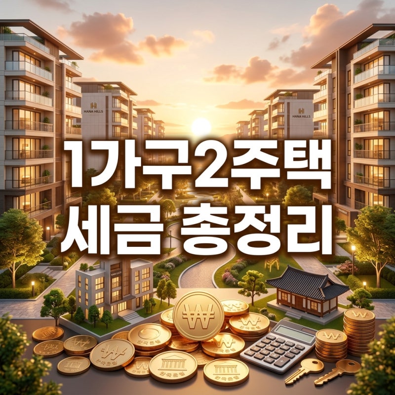 2026년 1가구2주택세금 완벽 정리: 양도소득세 비과세 요건과 양도세계산기 활용법
