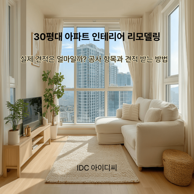 30평대 아파트 인테리어 리모델링 비용, 실제 견적은 얼마일까? 공사 항목과 견적 받는 방법