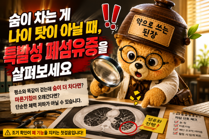 숨이 차는 게 나이 탓이 아닐 때, 특발성 폐섬유증을 살펴보세요