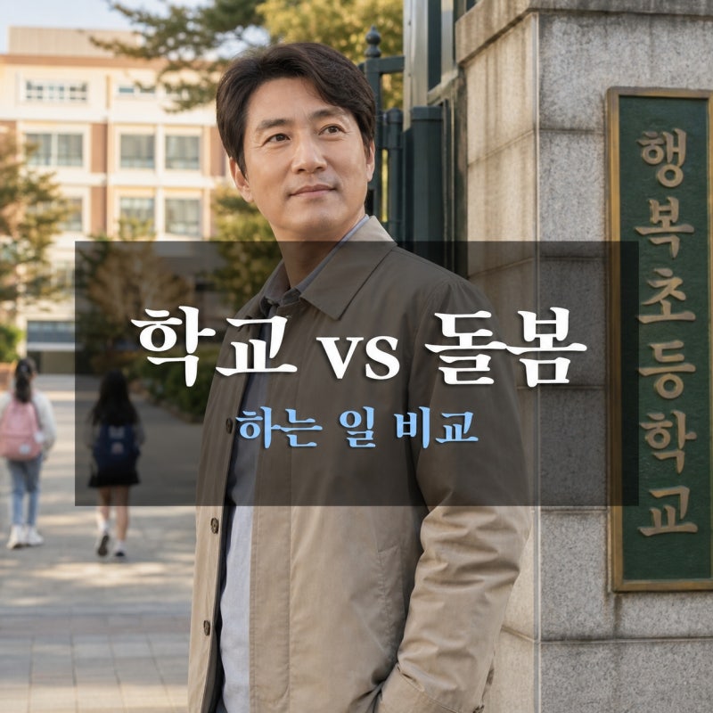 학교안전지도사 vs 방과후돌봄지도사 하는 일·취업처 차이