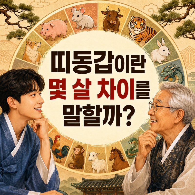 띠동갑이란 몇 살 차이를 말할까?