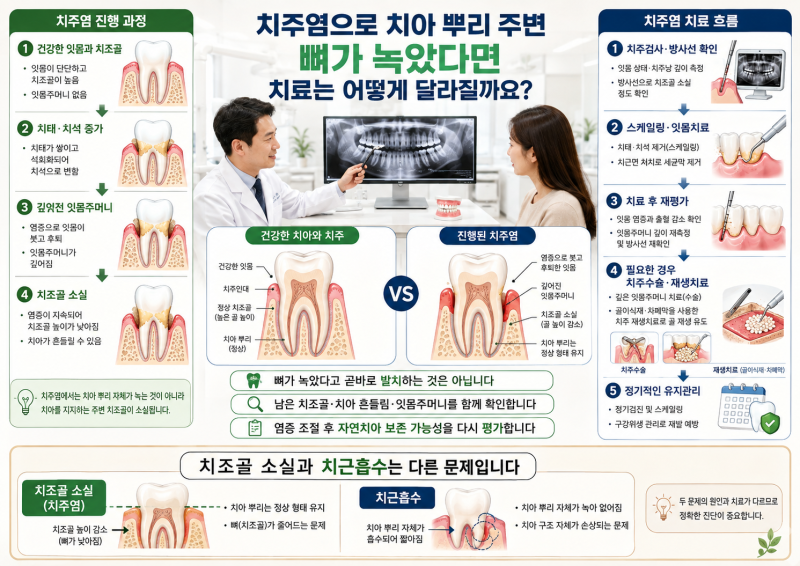 [생활건강] 치주염·치아 뿌리 주변 뼈가 녹았다고 들었다면 치과 치료 방법은 어떻게 달라질....