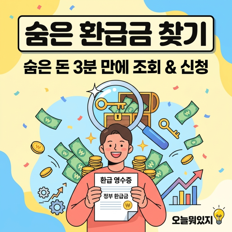 숨은 정부 환급금 조회 방법: 3분 만에 찾아가는 잠자는 내 돈 (국세, 건보료, 통신비)