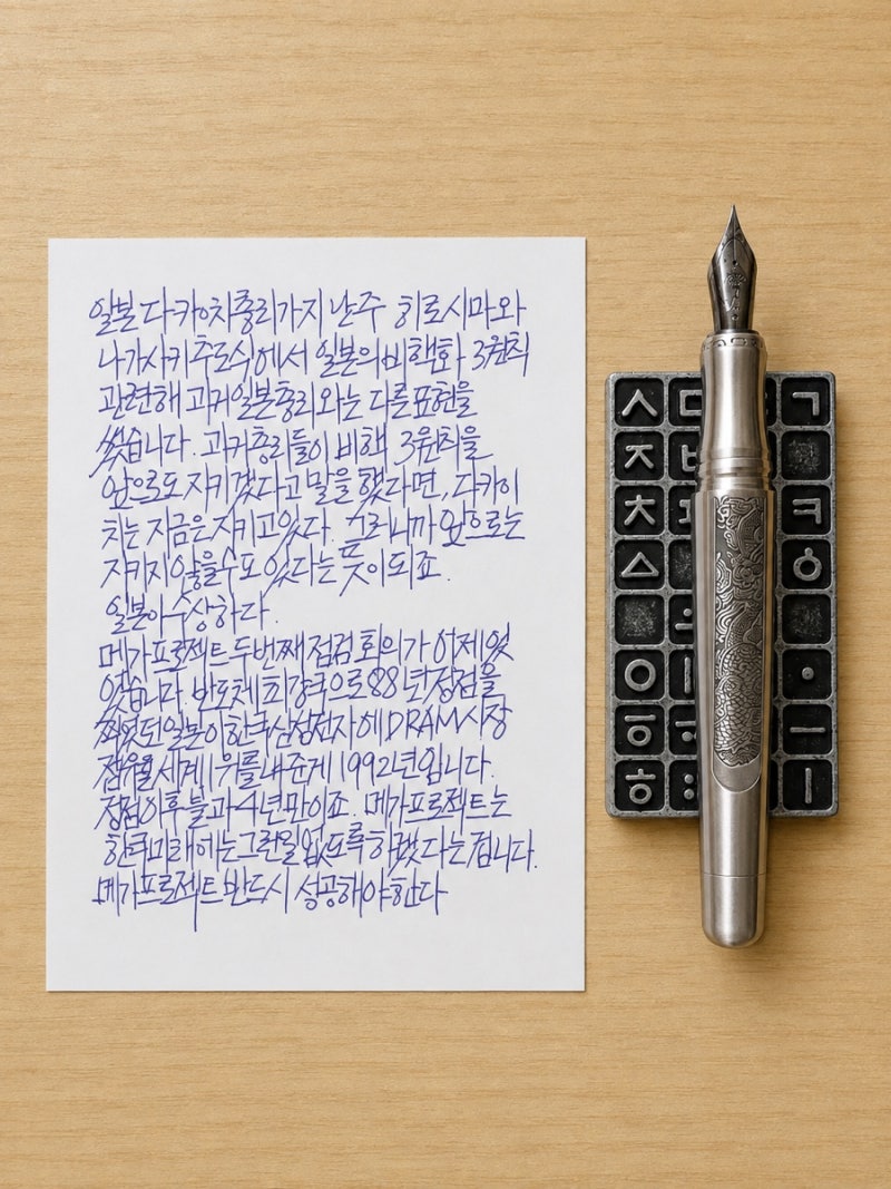 만년필 필사_김어준 생각