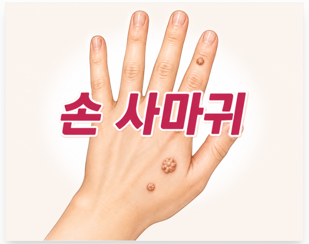 손가락 손 사마귀 제거 아프지 않게 없애는 연고 사용