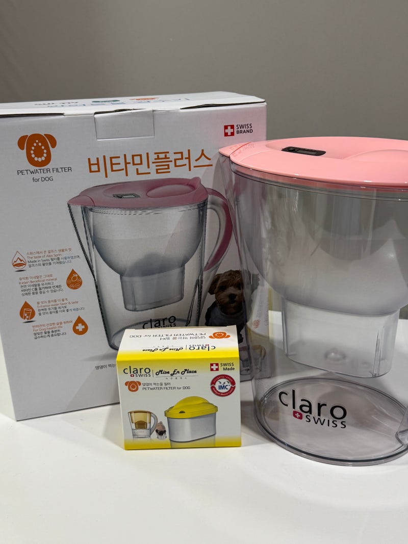 강아지정수기 추천 클라로스위스, 반려견 물 마시는 습관 후기