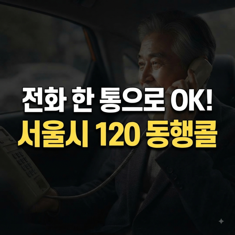 120 동행콜택시 이용방법, 스마트폰 없어도 OK!