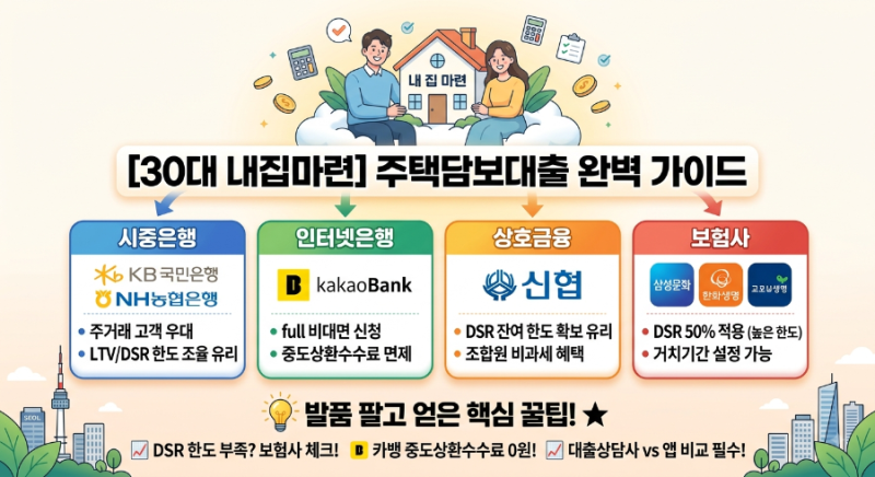 주택담보대출 어디서 받을까? 시중은행부터 보험사까지 직접 뛰어본 솔직 후기