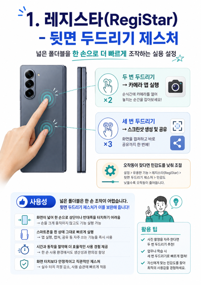 갤럭시 Z폴드8의 실용성을 극대화하기 위한 굿락(Good Lock) 설정 8가지